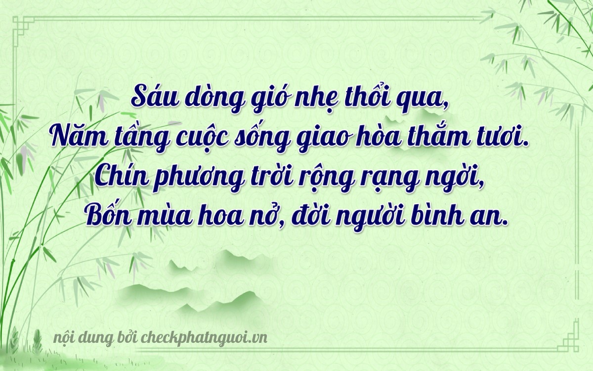 Bài thơ ý nghĩa cho <b>biển số 75H1-69569</b> tại website checkphatnguoi.vn