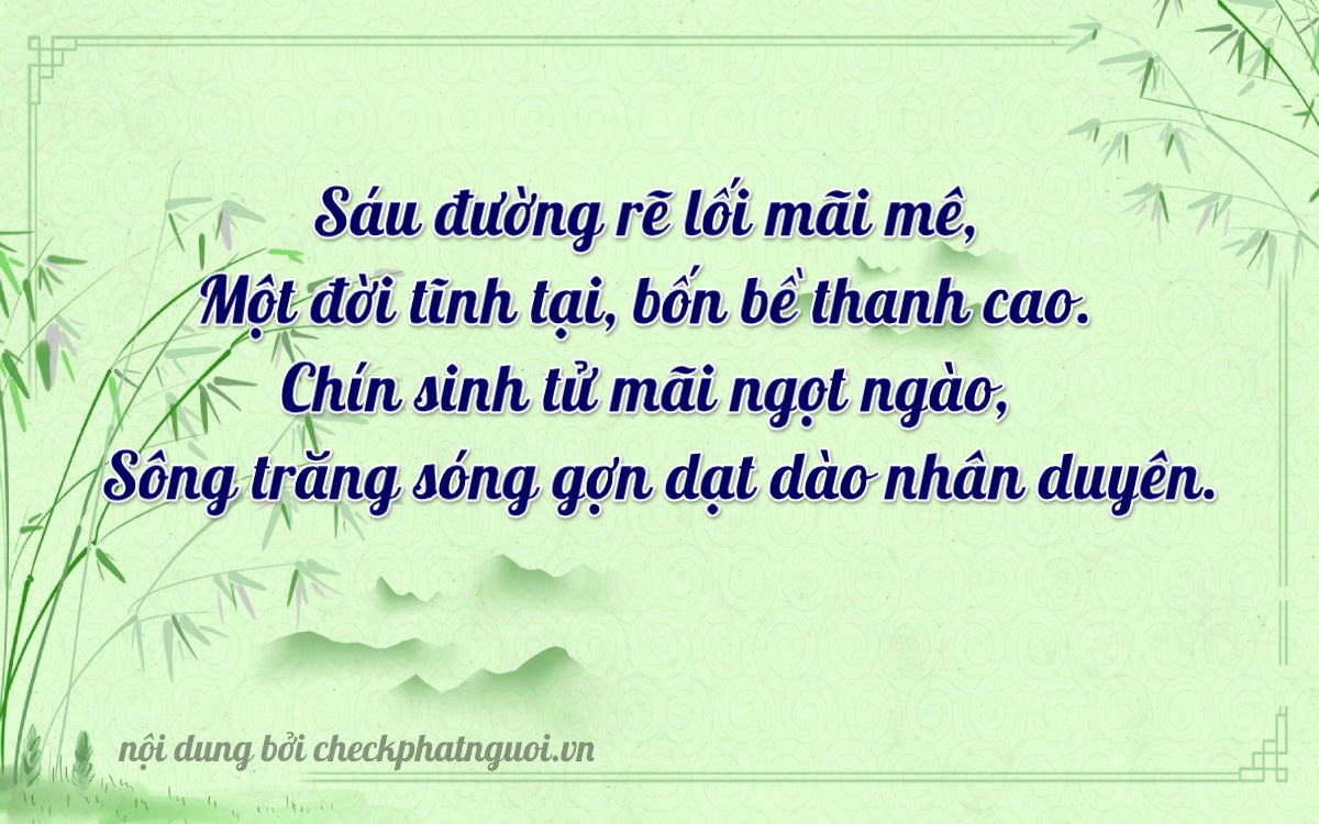 Bài thơ ý nghĩa cho <b>biển số 75H1-69968</b> tại website checkphatnguoi.vn