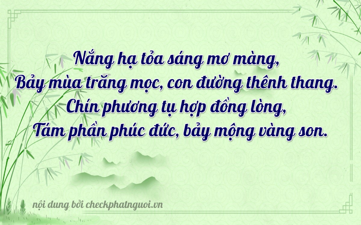 Bài thơ ý nghĩa cho <b>biển số 75H1-71987</b> tại website checkphatnguoi.vn