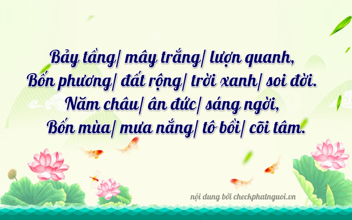 Bài thơ ý nghĩa cho <b>biển số 75H1-74546</b> tại website checkphatnguoi.vn