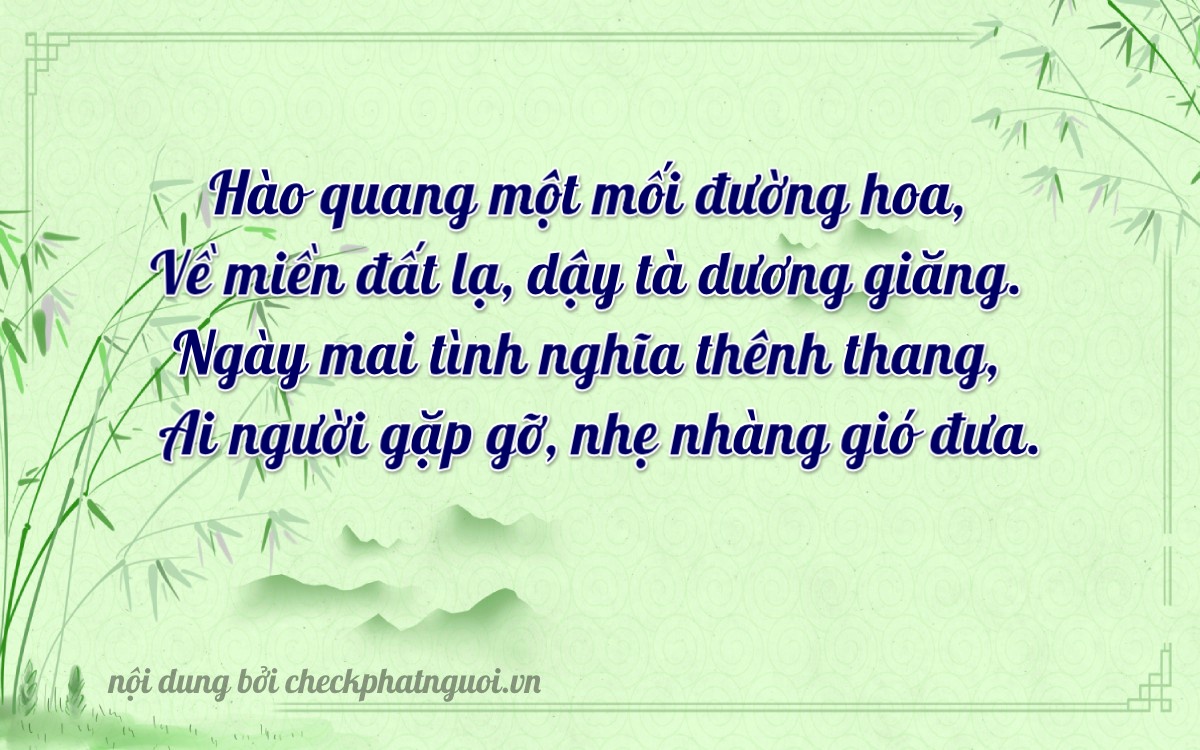 Bài thơ ý nghĩa cho <b>biển số 75H-2345</b> tại website checkphatnguoi.vn