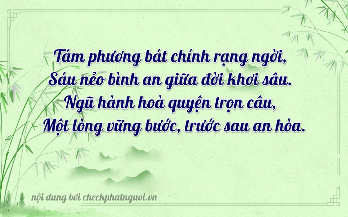 Bài thơ ý nghĩa cho <b>biển số 75H4-08651</b> tại website checkphatnguoi.vn