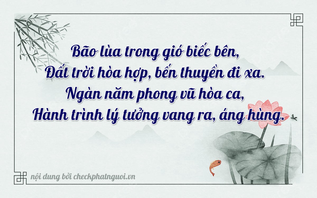 Bài thơ ý nghĩa cho <b>biển số 75K1-13895</b> tại website checkphatnguoi.vn