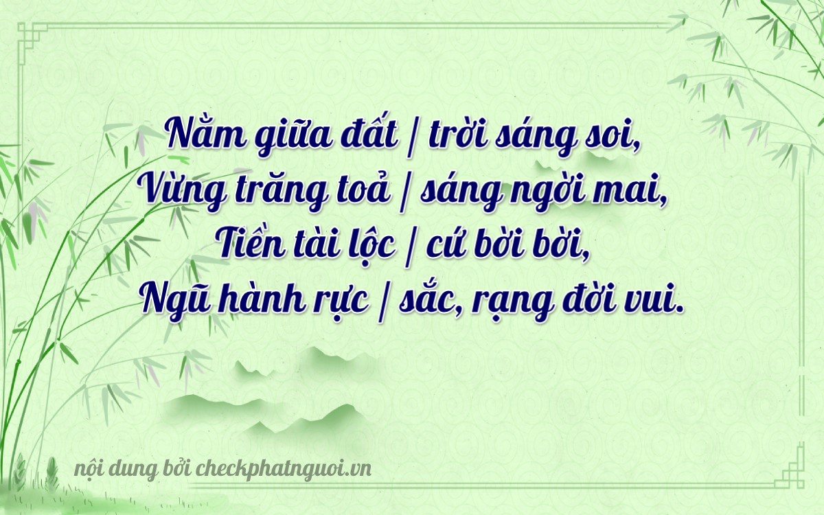 Bài thơ ý nghĩa cho <b>biển số 75K1-44465</b> tại website checkphatnguoi.vn