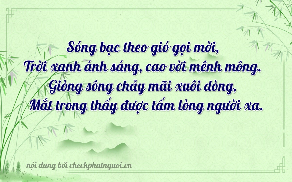 Bài thơ ý nghĩa cho <b>biển số 75K-15629</b> tại website checkphatnguoi.vn