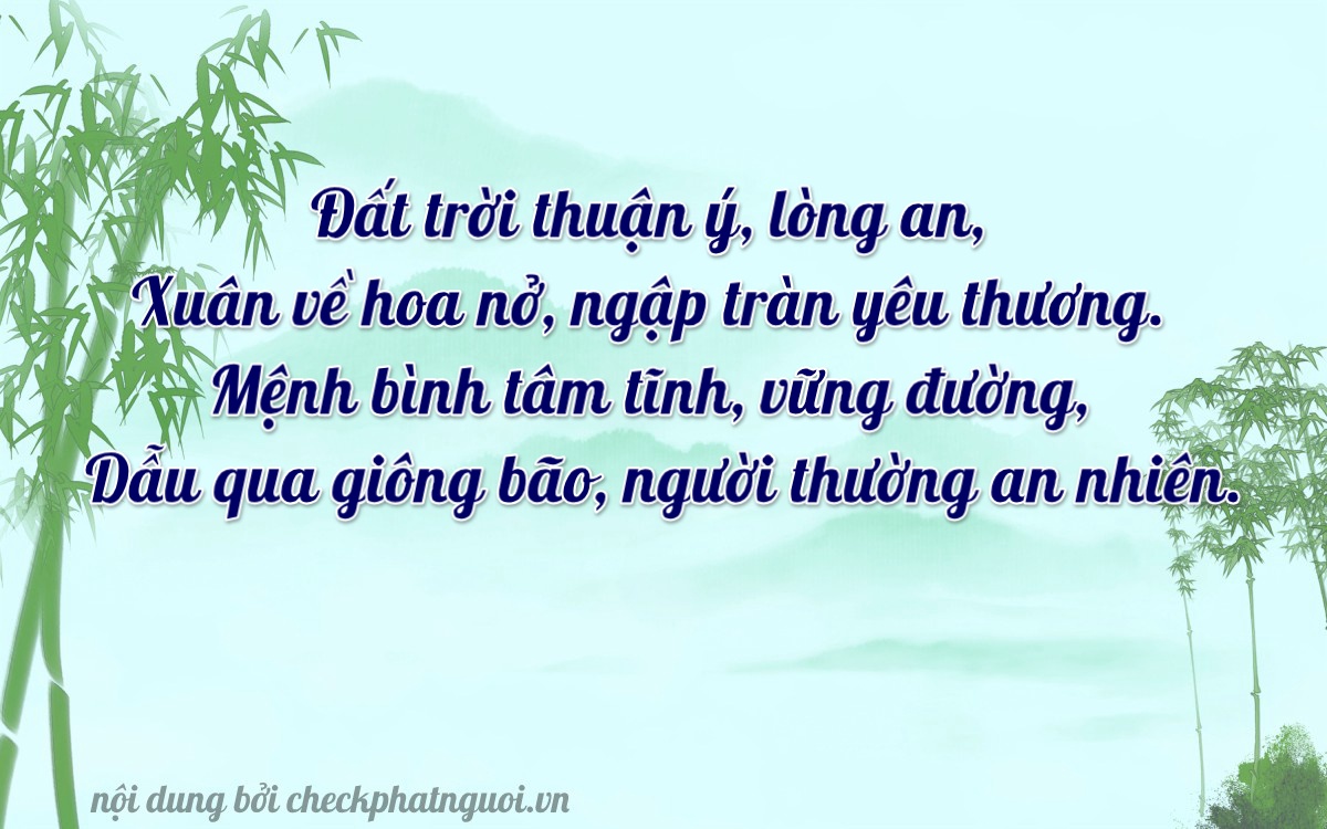 Bài thơ ý nghĩa cho <b>biển số 75K1-56774</b> tại website checkphatnguoi.vn