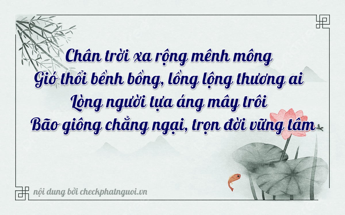 Bài thơ ý nghĩa cho <b>biển số 75K1-61099</b> tại website checkphatnguoi.vn