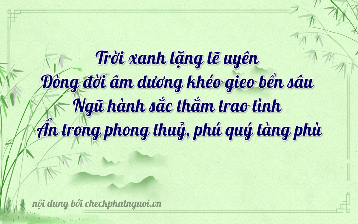 Bài thơ ý nghĩa cho <b>biển số 75K-86345</b> tại website checkphatnguoi.vn