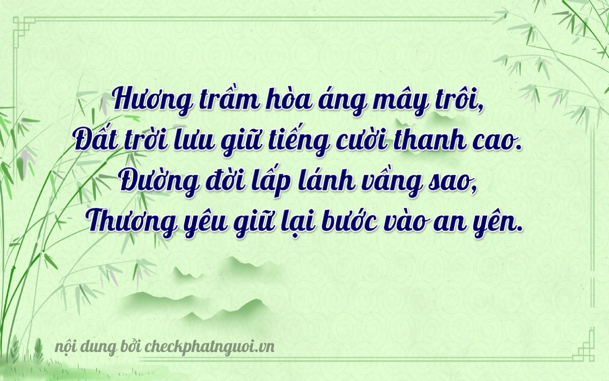 Bài thơ ý nghĩa cho <b>biển số 75M-17179</b> tại website checkphatnguoi.vn