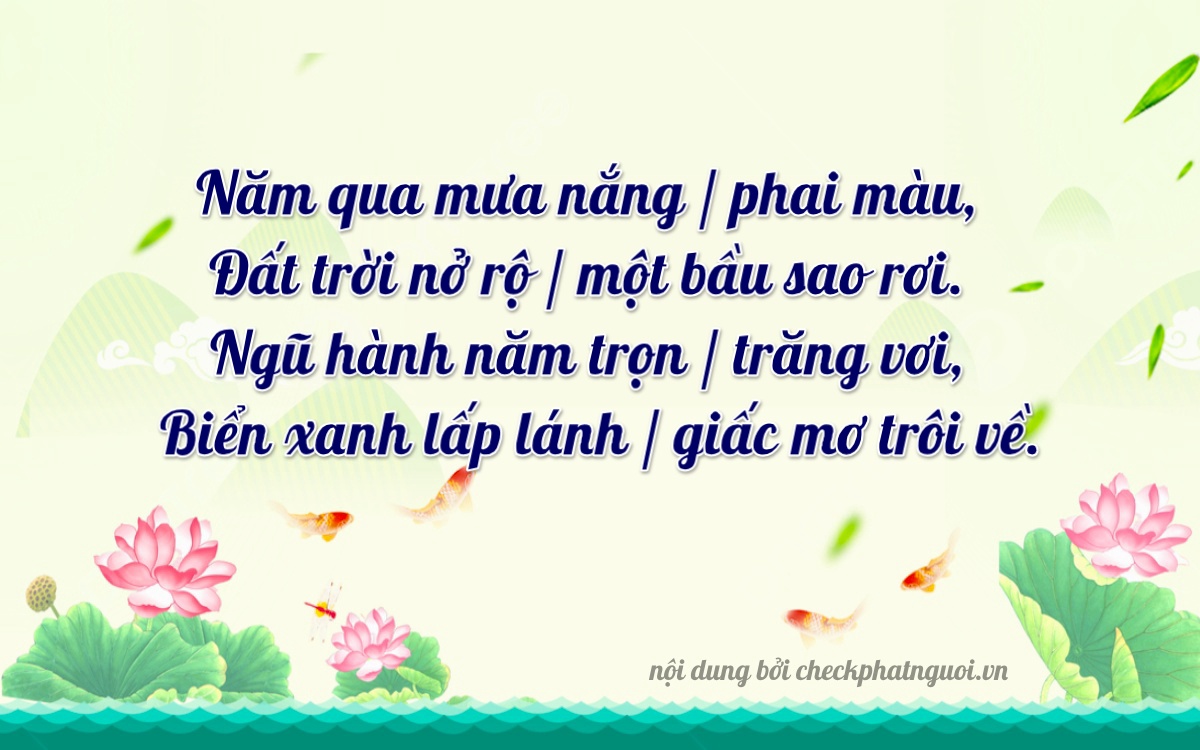 Bài thơ ý nghĩa cho <b>biển số 75MD-05283</b> tại website checkphatnguoi.vn