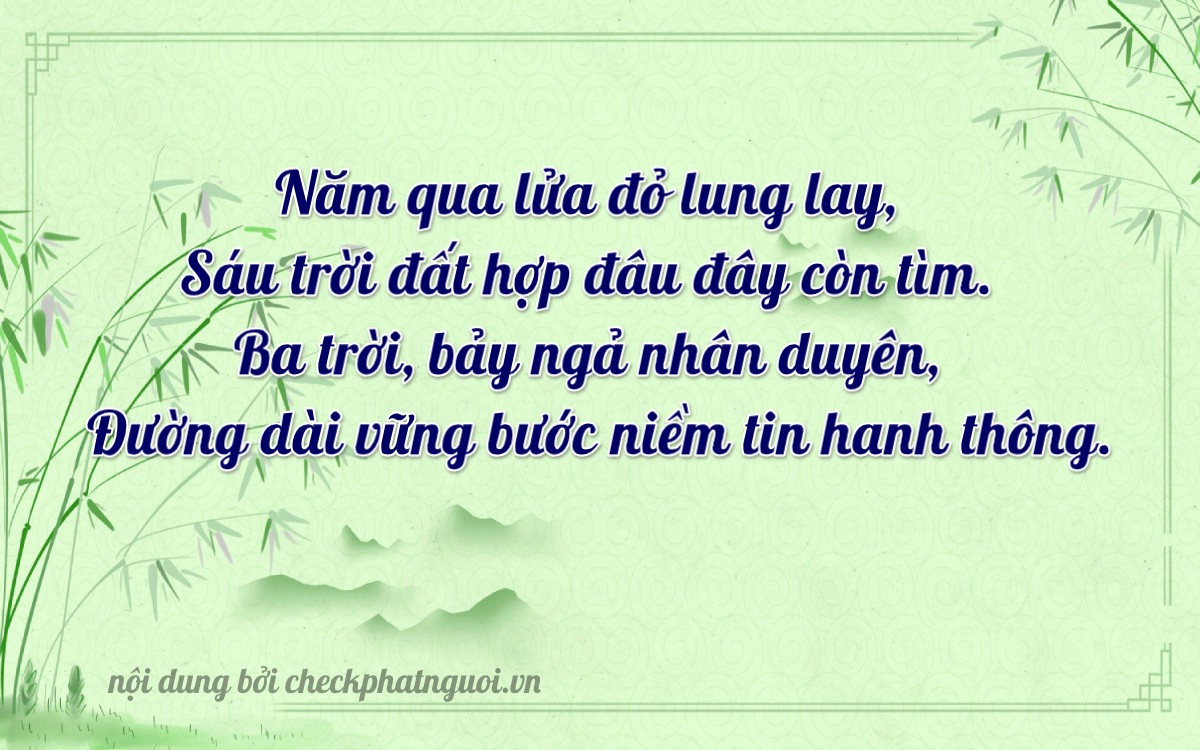 Bài thơ ý nghĩa cho <b>biển số 75MD-05627</b> tại website checkphatnguoi.vn