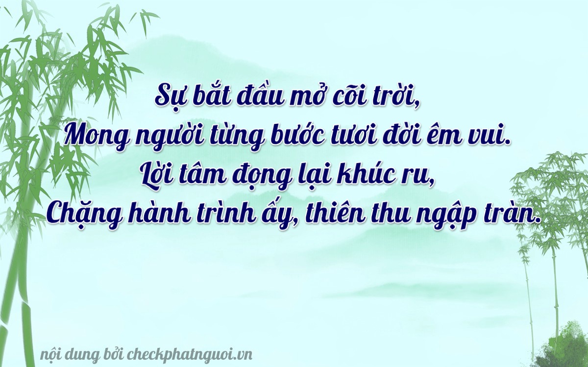 Bài thơ ý nghĩa cho <b>biển số 76A-01845</b> tại website checkphatnguoi.vn