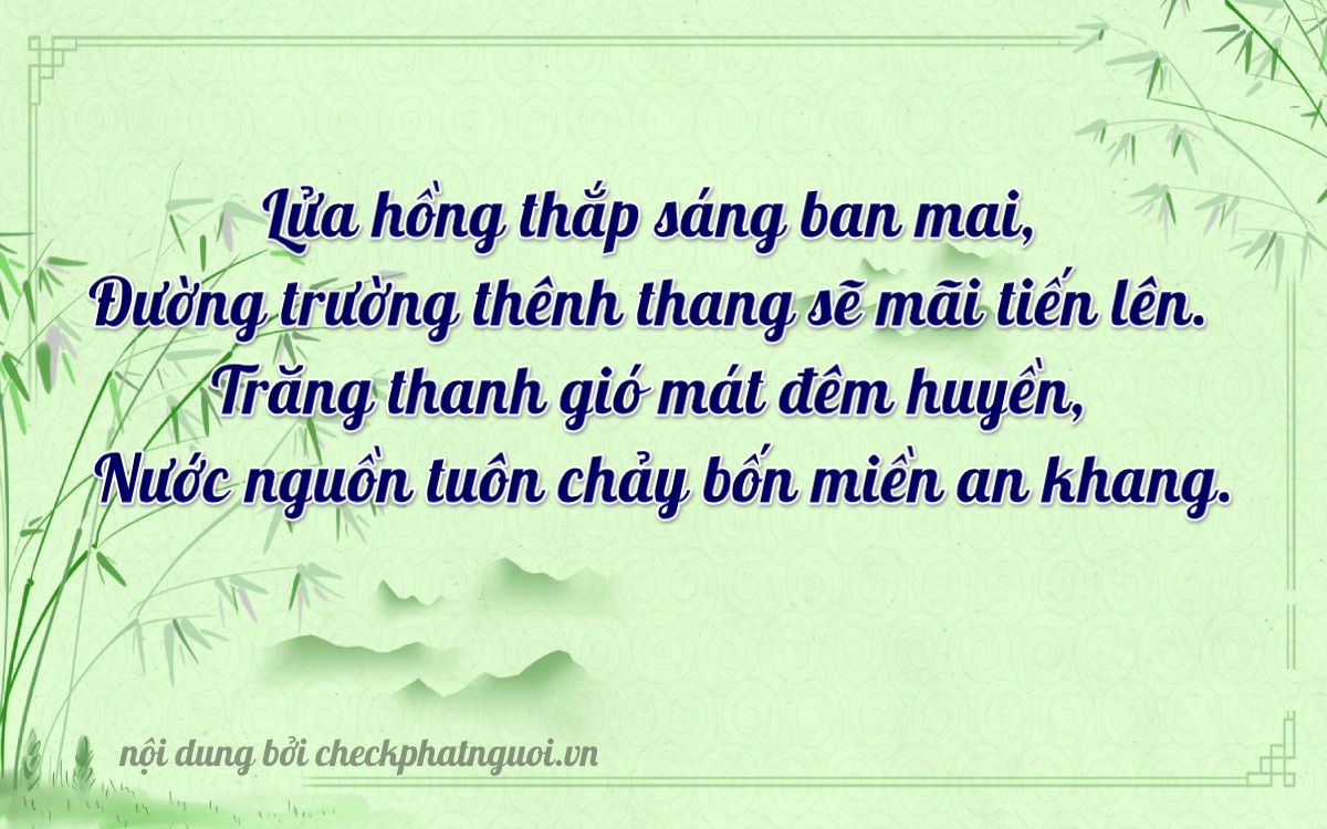 Bài thơ ý nghĩa cho <b>biển số 76A-02380</b> tại website checkphatnguoi.vn