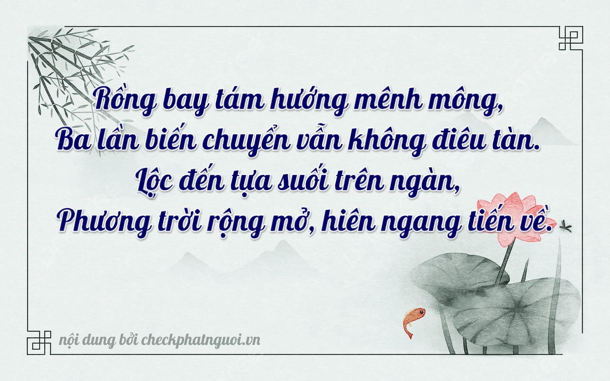 Bài thơ ý nghĩa cho <b>biển số 76A-03649</b> tại website checkphatnguoi.vn