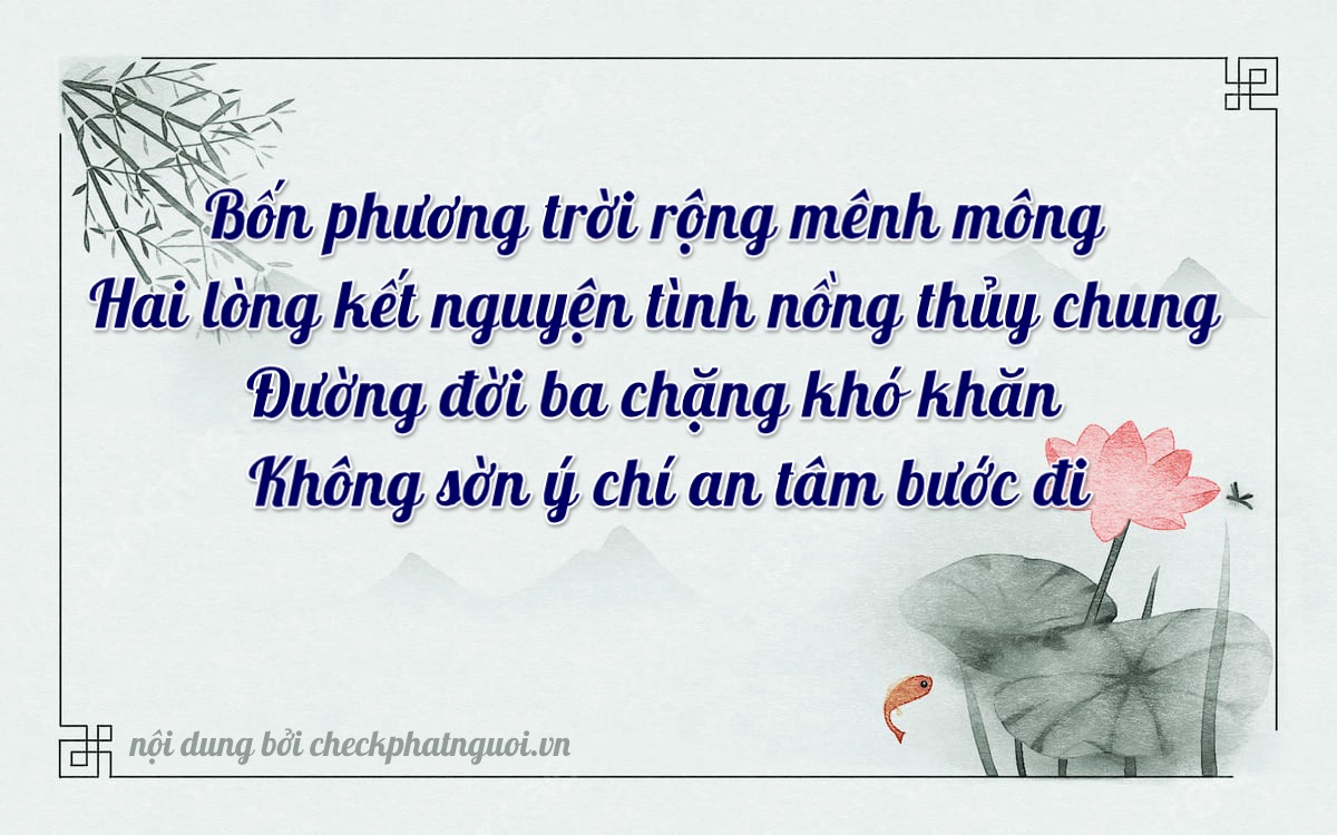 Bài thơ ý nghĩa cho <b>biển số 76A-04203</b> tại website checkphatnguoi.vn