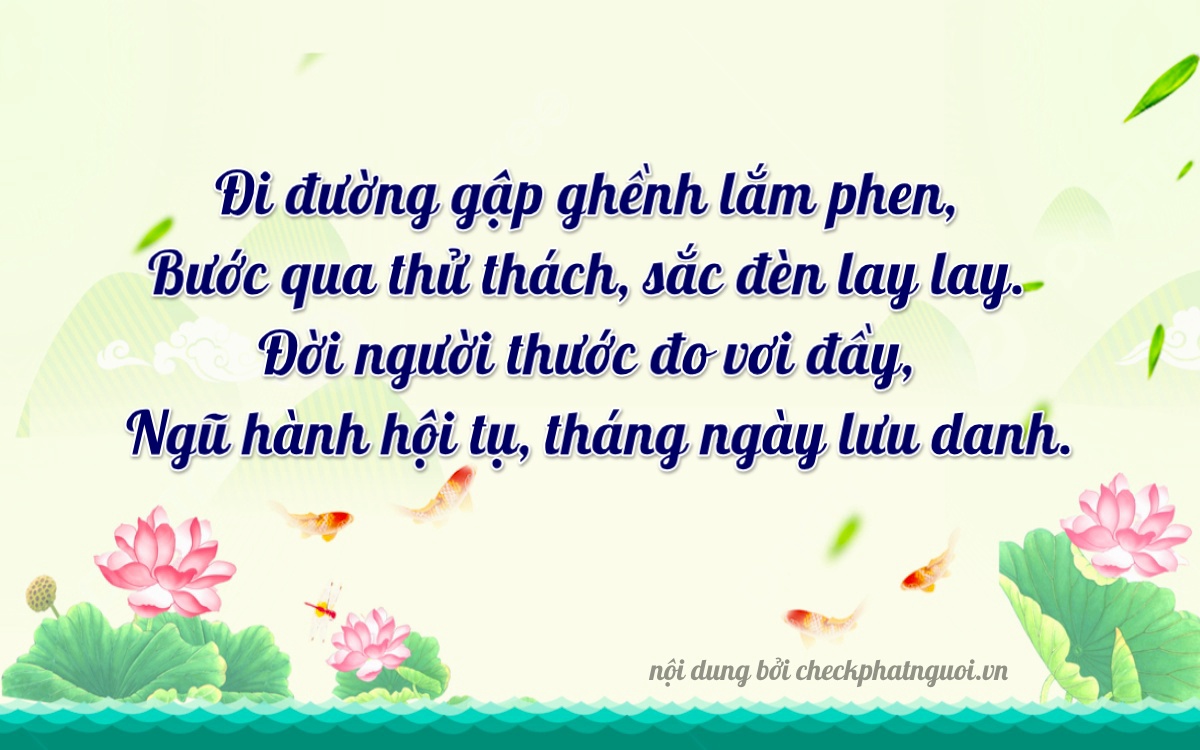 Bài thơ ý nghĩa cho <b>biển số 76A-04536</b> tại website checkphatnguoi.vn