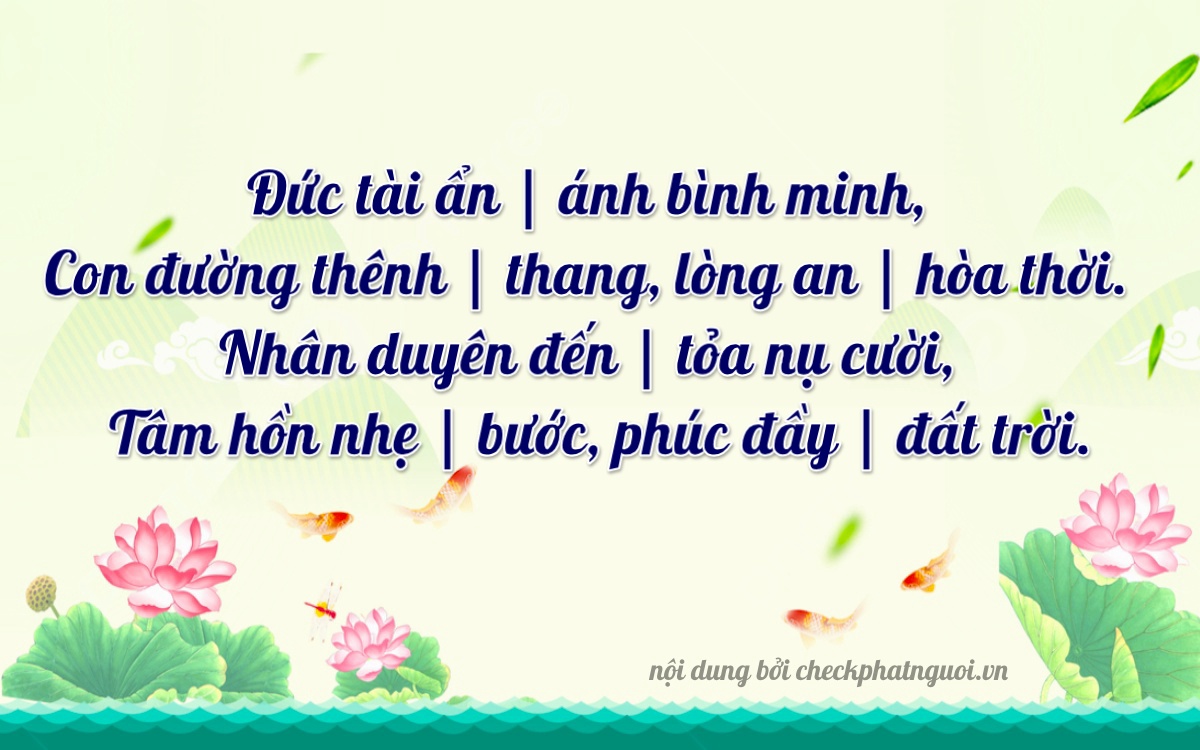 Bài thơ ý nghĩa cho <b>biển số 76A-11905</b> tại website checkphatnguoi.vn
