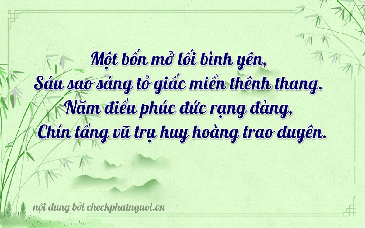 Bài thơ ý nghĩa cho <b>biển số 76A-14659</b> tại website checkphatnguoi.vn