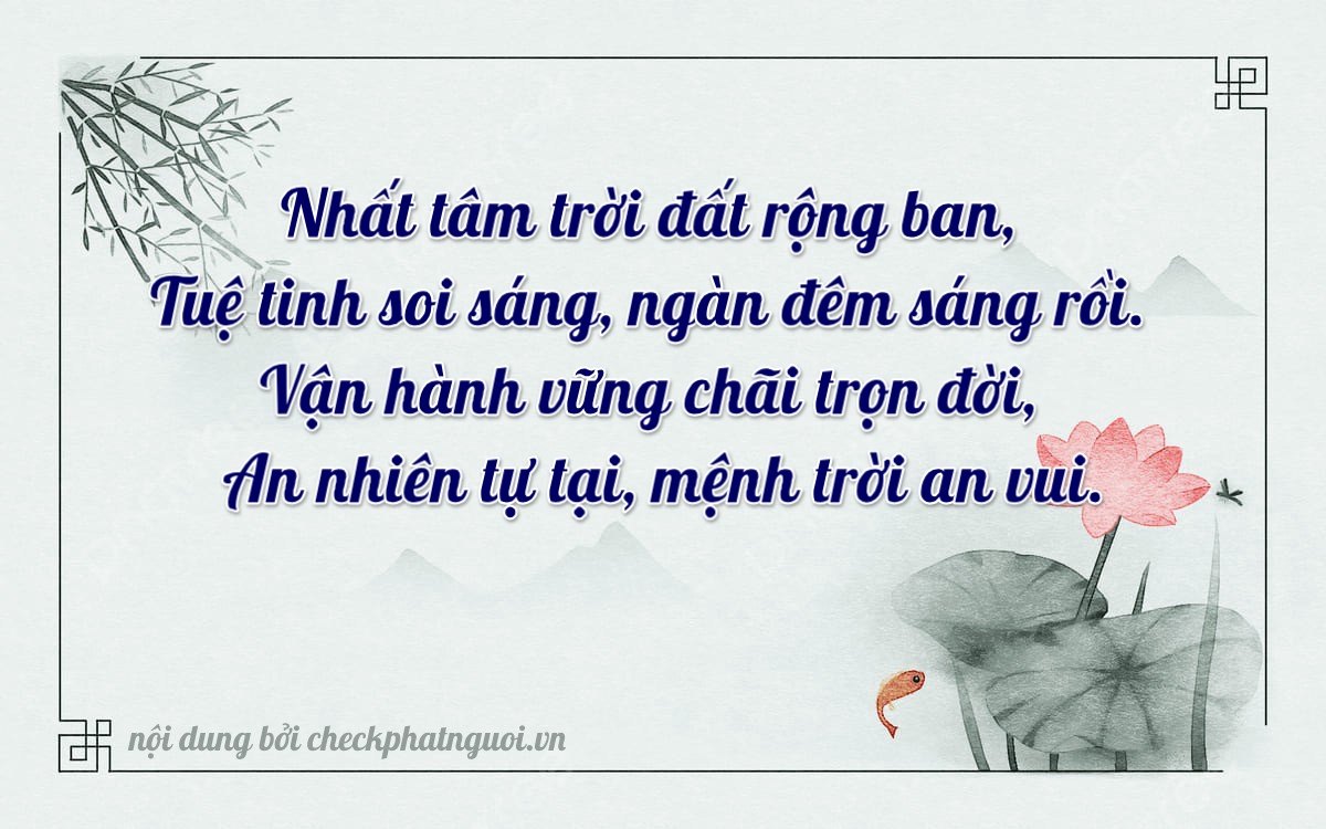 Bài thơ ý nghĩa cho <b>biển số 76A-14691</b> tại website checkphatnguoi.vn