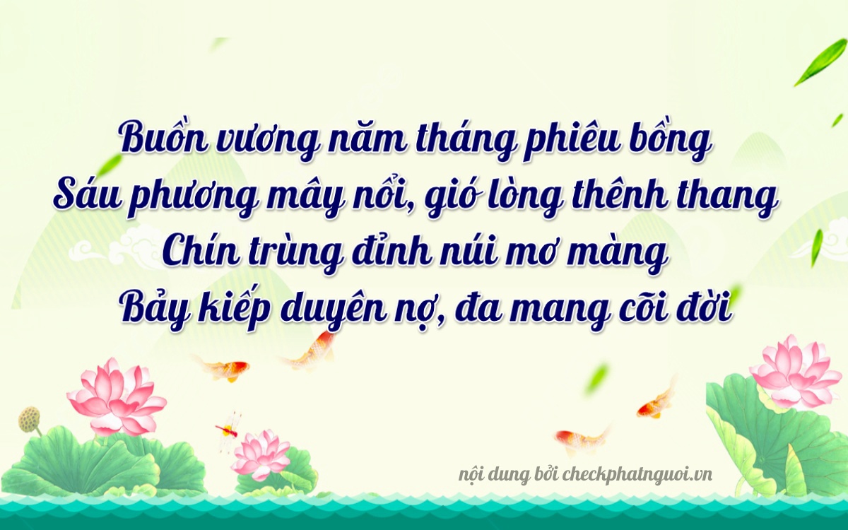 Bài thơ ý nghĩa cho <b>biển số 76A-15697</b> tại website checkphatnguoi.vn