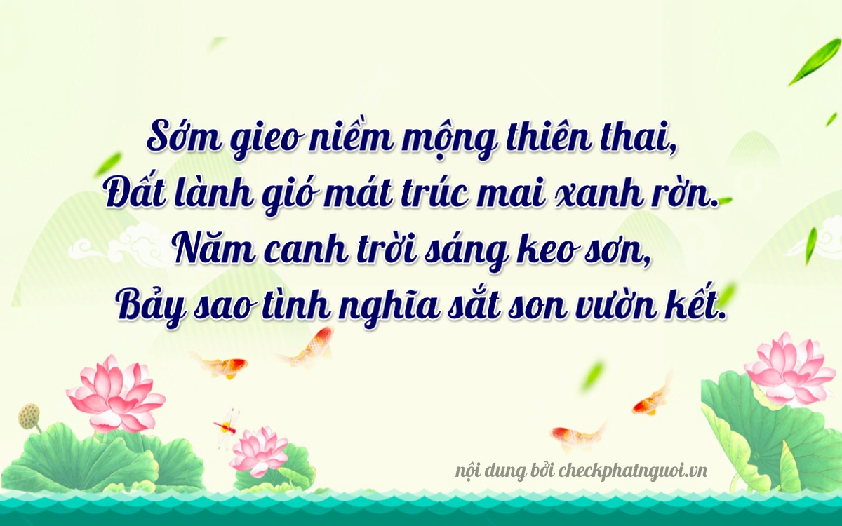 Bài thơ ý nghĩa cho <b>biển số 76A-17507</b> tại website checkphatnguoi.vn