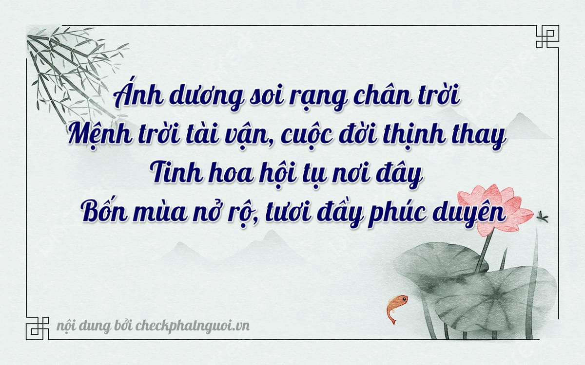 Bài thơ ý nghĩa cho <b>biển số 76A-18866</b> tại website checkphatnguoi.vn