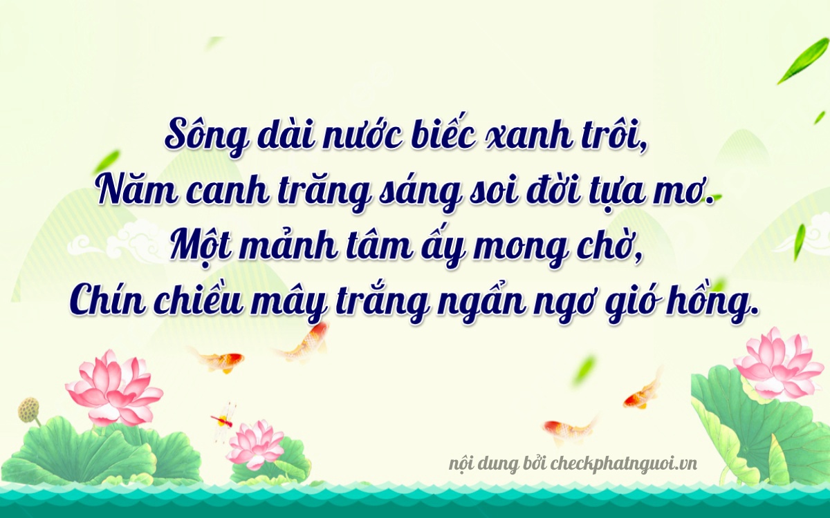 Bài thơ ý nghĩa cho <b>biển số 76A-21190</b> tại website checkphatnguoi.vn