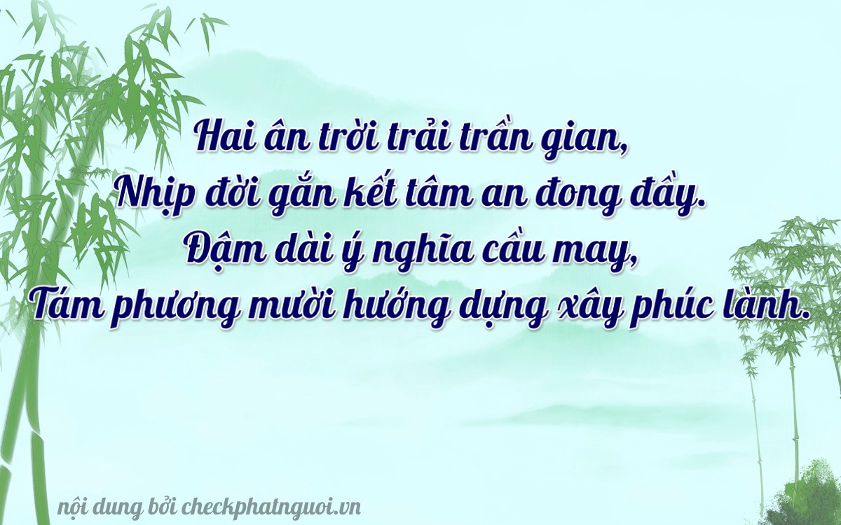 Bài thơ ý nghĩa cho <b>biển số 76A-21228</b> tại website checkphatnguoi.vn