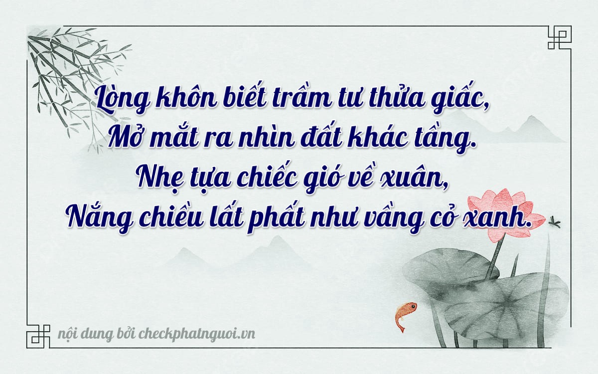 Bài thơ ý nghĩa cho <b>biển số 76A-21292</b> tại website checkphatnguoi.vn