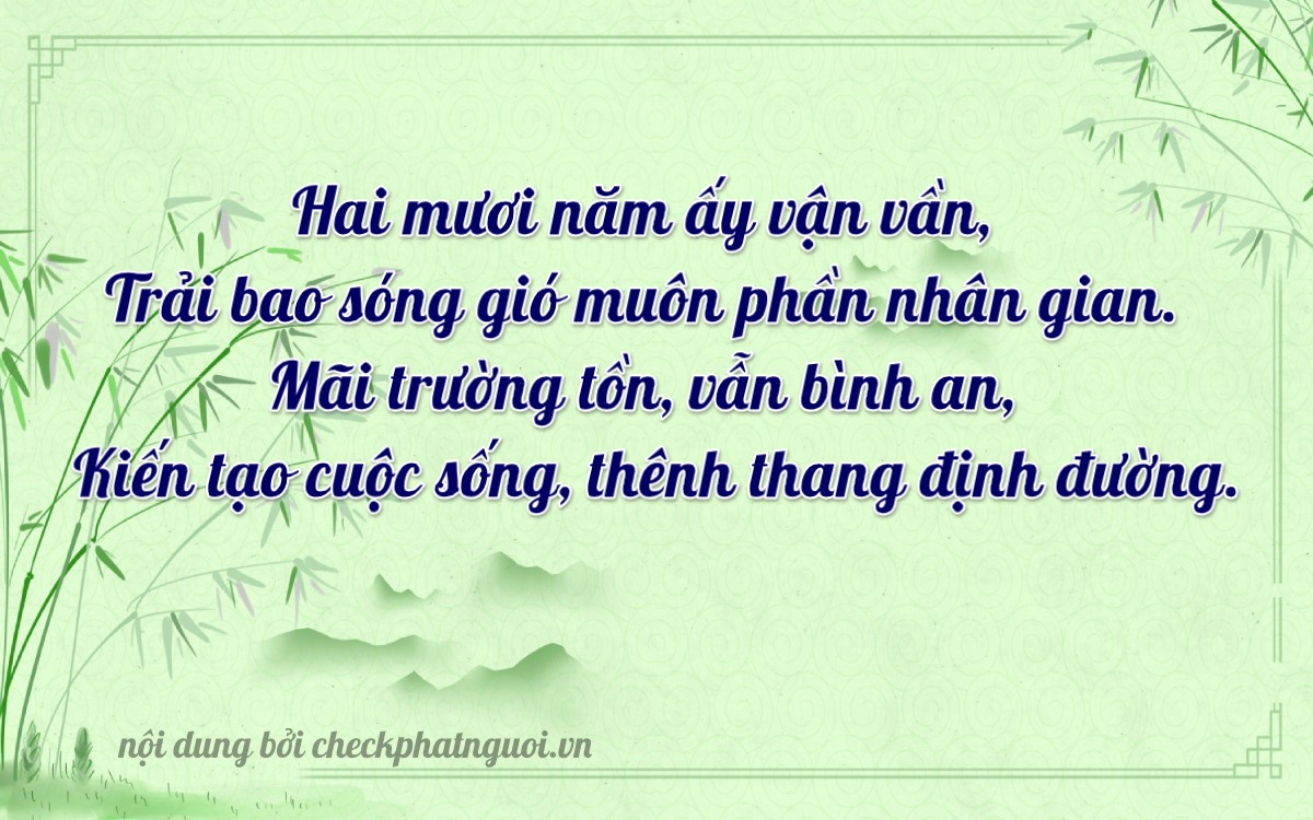 Bài thơ ý nghĩa cho <b>biển số 76A-21298</b> tại website checkphatnguoi.vn