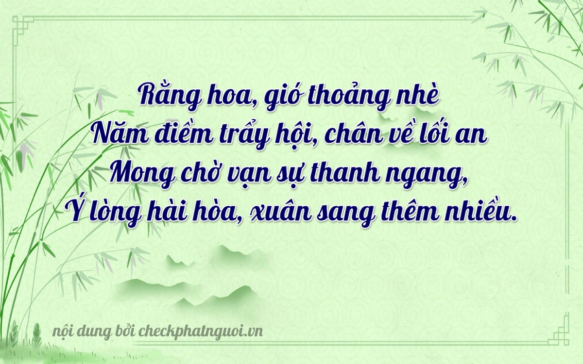 Bài thơ ý nghĩa cho <b>biển số 76A-22298</b> tại website checkphatnguoi.vn