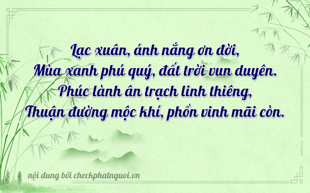 Bài thơ ý nghĩa cho <b>biển số 76A-22421</b> tại website checkphatnguoi.vn