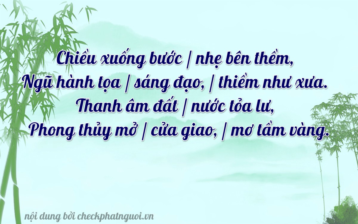 Bài thơ ý nghĩa cho <b>biển số 76A-22548</b> tại website checkphatnguoi.vn