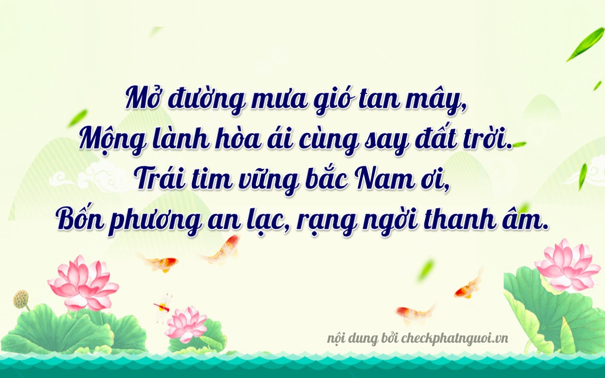 Bài thơ ý nghĩa cho <b>biển số 76A-22645</b> tại website checkphatnguoi.vn