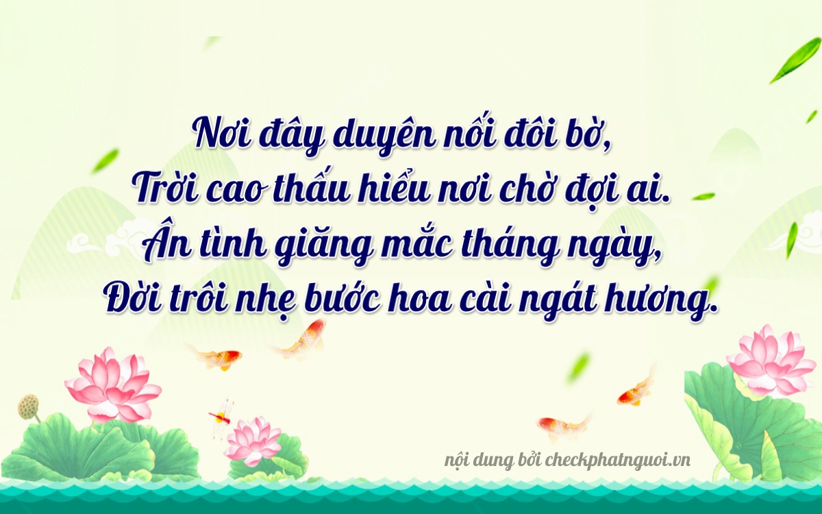 Bài thơ ý nghĩa cho <b>biển số 76A-24224</b> tại website checkphatnguoi.vn