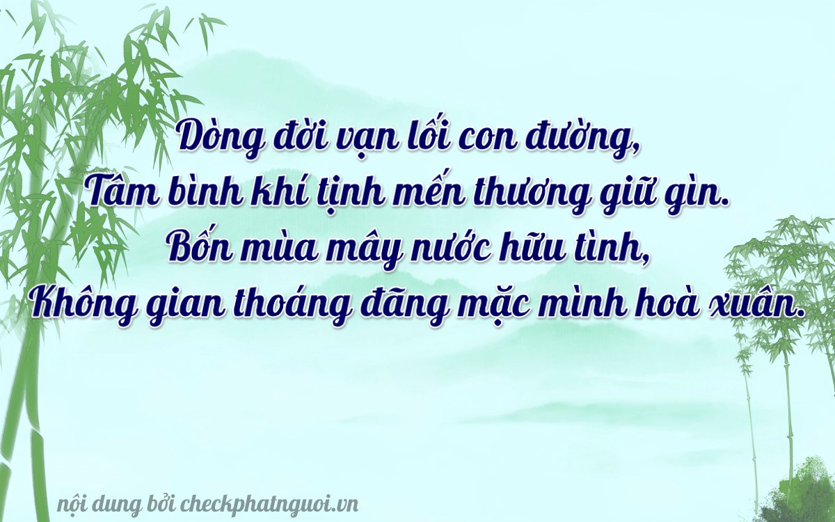 Bài thơ ý nghĩa cho <b>biển số 76A-24840</b> tại website checkphatnguoi.vn