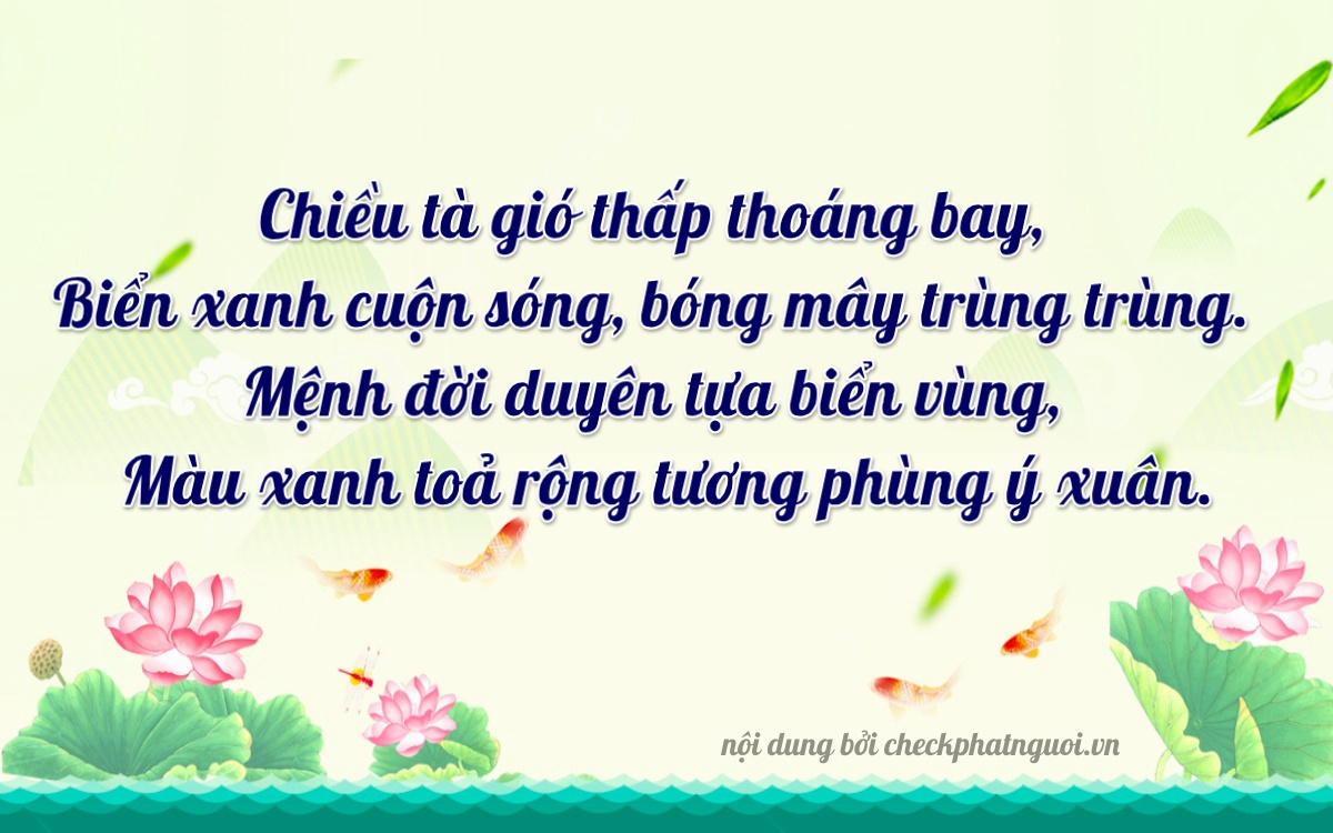 Bài thơ ý nghĩa cho <b>biển số 76A-27344</b> tại website checkphatnguoi.vn