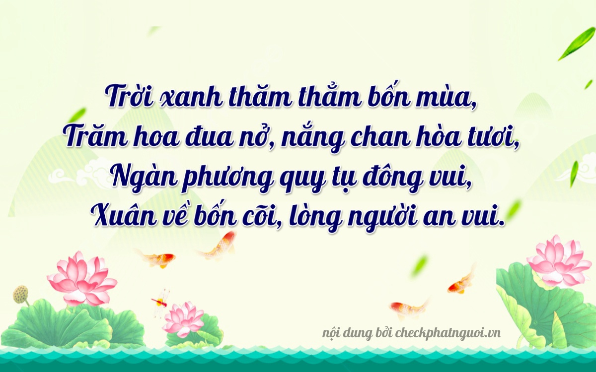 Bài thơ ý nghĩa cho <b>biển số 76A-34824</b> tại website checkphatnguoi.vn
