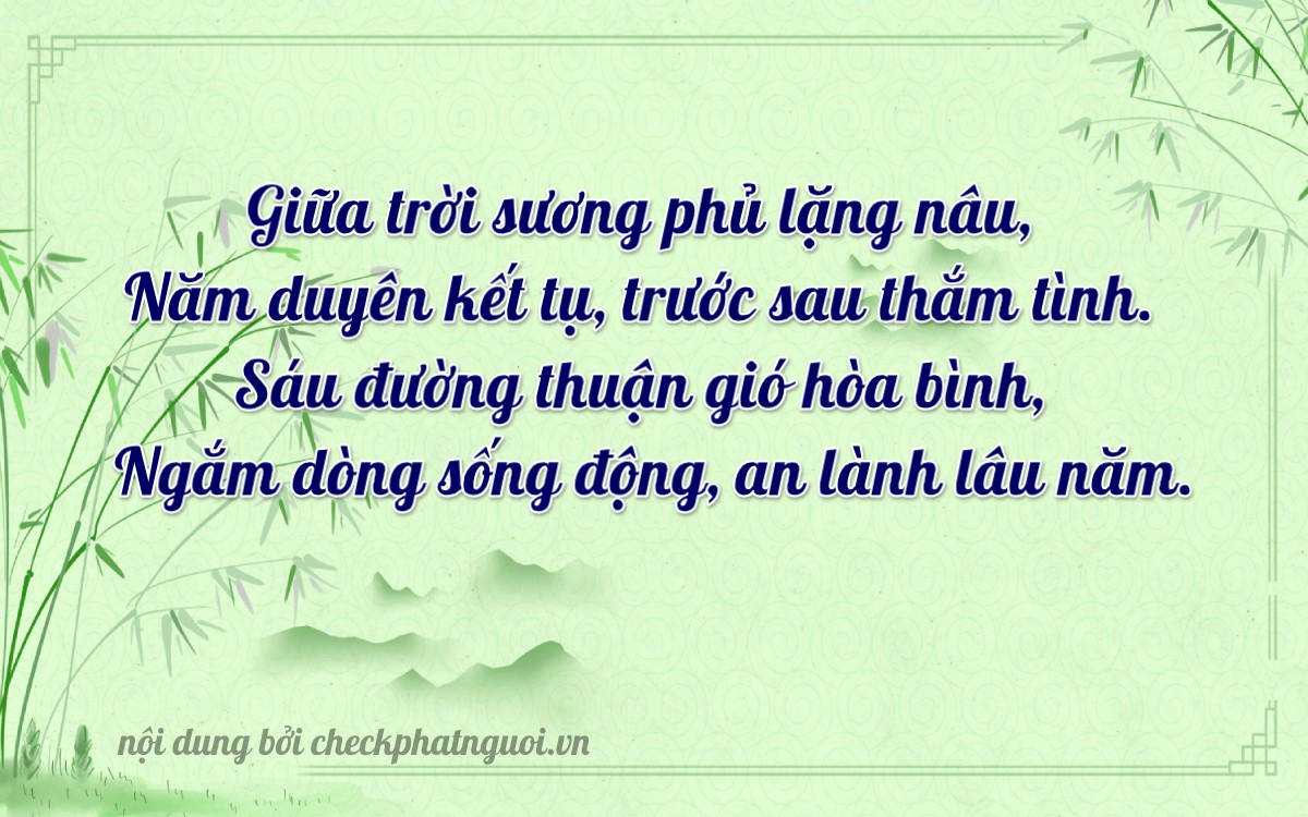 Bài thơ ý nghĩa cho <b>biển số 76A-46326</b> tại website checkphatnguoi.vn