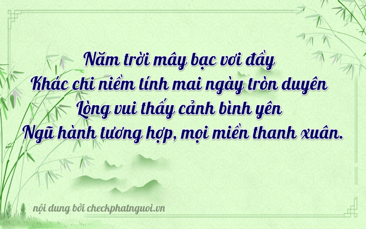 Bài thơ ý nghĩa cho <b>biển số 76AA-05063</b> tại website checkphatnguoi.vn