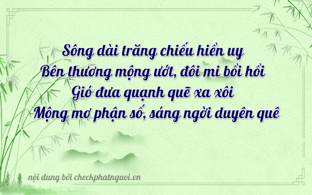 Bài thơ ý nghĩa cho <b>biển số 76AA-07807</b> tại website checkphatnguoi.vn