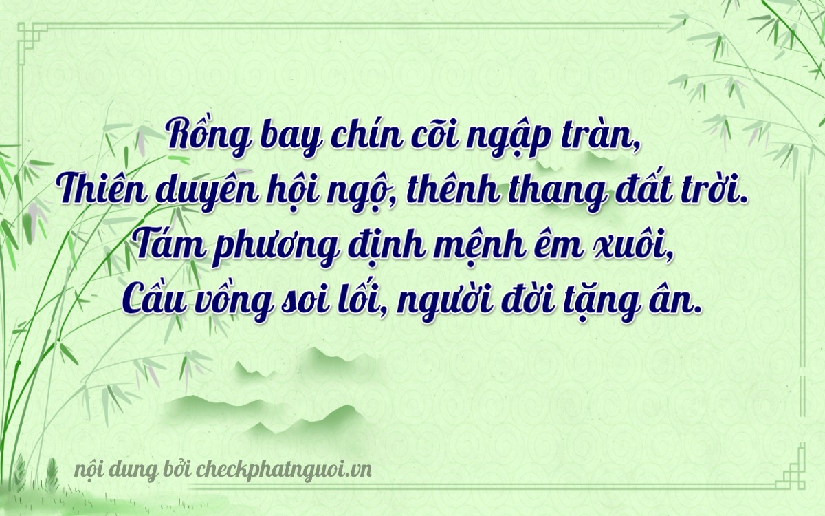 Bài thơ ý nghĩa cho <b>biển số 76AA-10823</b> tại website checkphatnguoi.vn