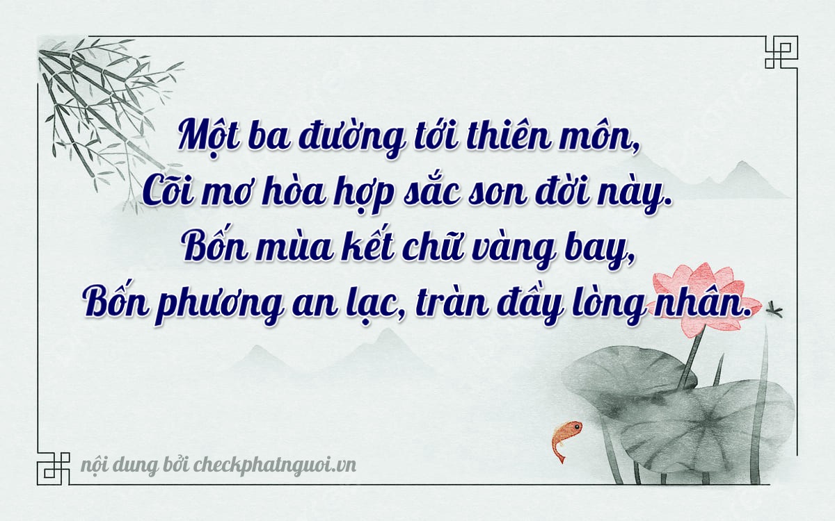 Bài thơ ý nghĩa cho <b>biển số 76AA-11344</b> tại website checkphatnguoi.vn