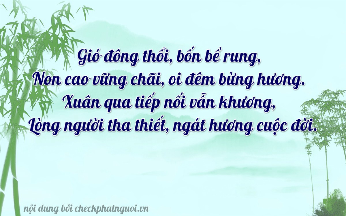 Bài thơ ý nghĩa cho <b>biển số 76AA-12973</b> tại website checkphatnguoi.vn