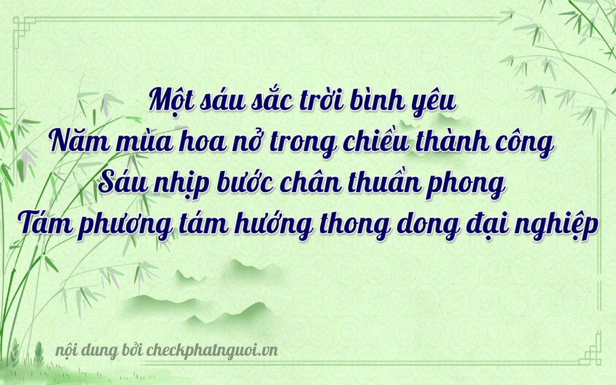 Bài thơ ý nghĩa cho <b>biển số 76AA-15698</b> tại website checkphatnguoi.vn
