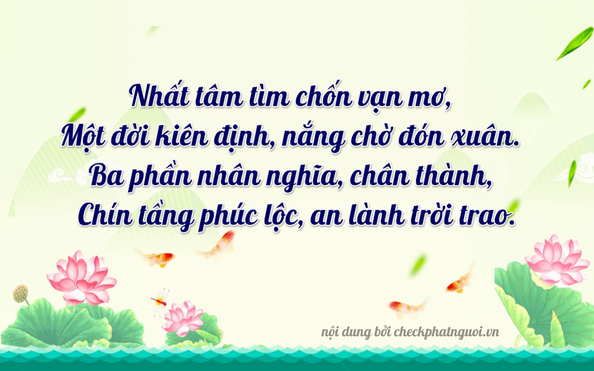 Bài thơ ý nghĩa cho <b>biển số 76AB-11319</b> tại website checkphatnguoi.vn