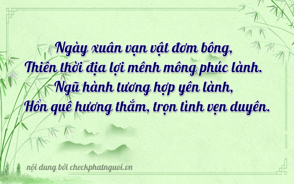 Bài thơ ý nghĩa cho <b>biển số 76AC-05749</b> tại website checkphatnguoi.vn