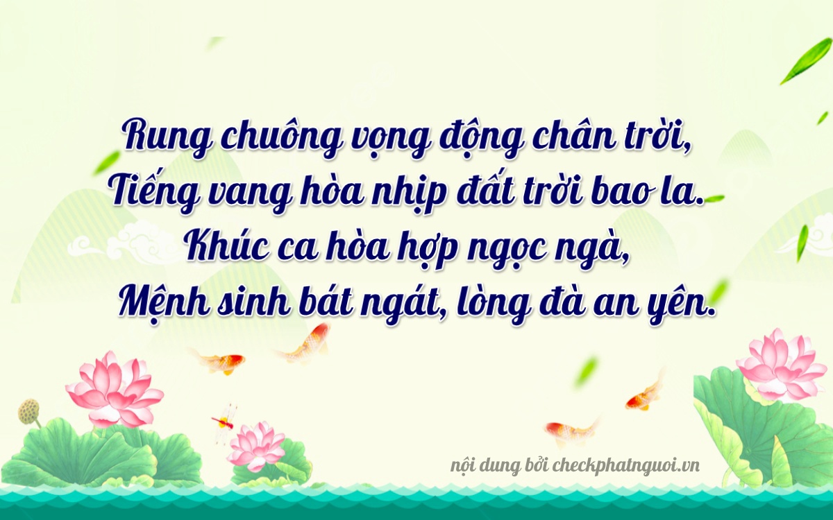 Bài thơ ý nghĩa cho <b>biển số 76AD-04403</b> tại website checkphatnguoi.vn