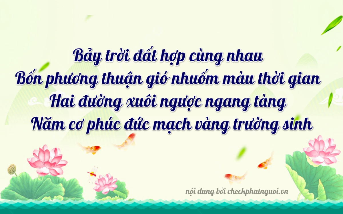 Bài thơ ý nghĩa cho <b>biển số 76AD-07425</b> tại website checkphatnguoi.vn