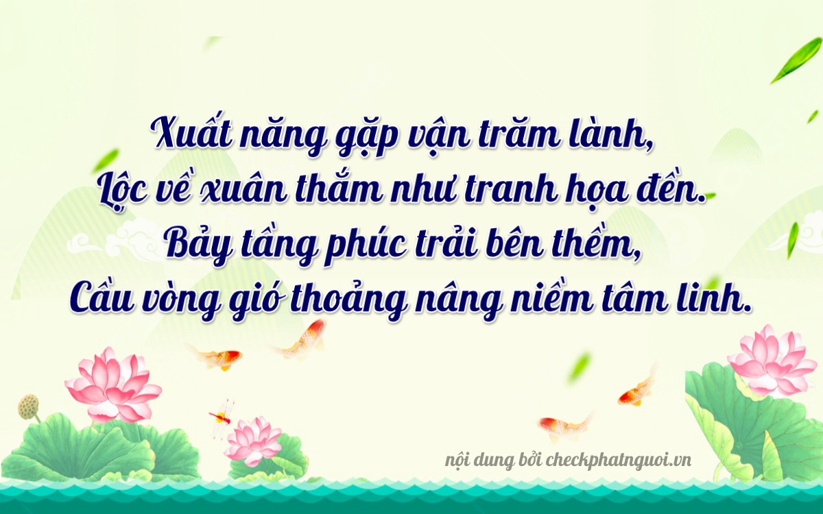 Bài thơ ý nghĩa cho <b>biển số 76AD-10675</b> tại website checkphatnguoi.vn